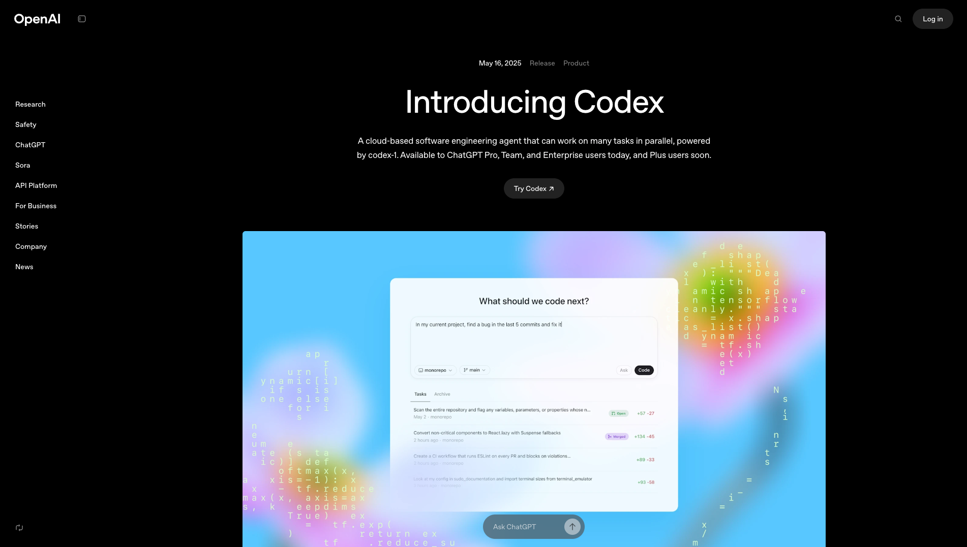 OpenAI releases Codex software engineering AI agent on ChatGPT: How does it compare to others?
