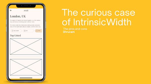 The curious case of Intrinsic Width.